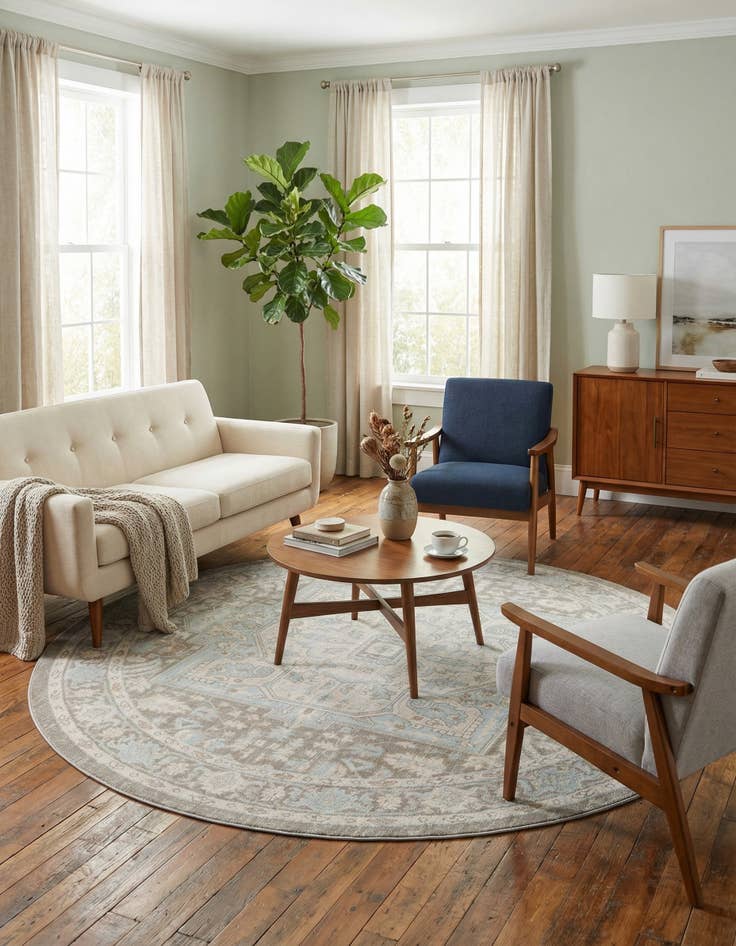 Detail image of 7' x 7' Whitney Round Rug