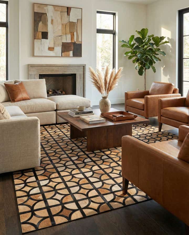 5' x 7' 10 Cowhide Rug