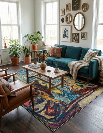 5' 3 x 8' Washable Haerfest Rug
