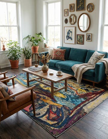 5' 3 x 8' Washable Haerfest Rug