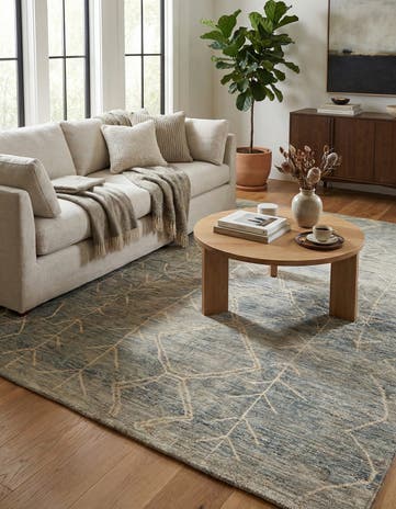 6' 7 x 10' 3 Hand Knotted Darya Wool Rug