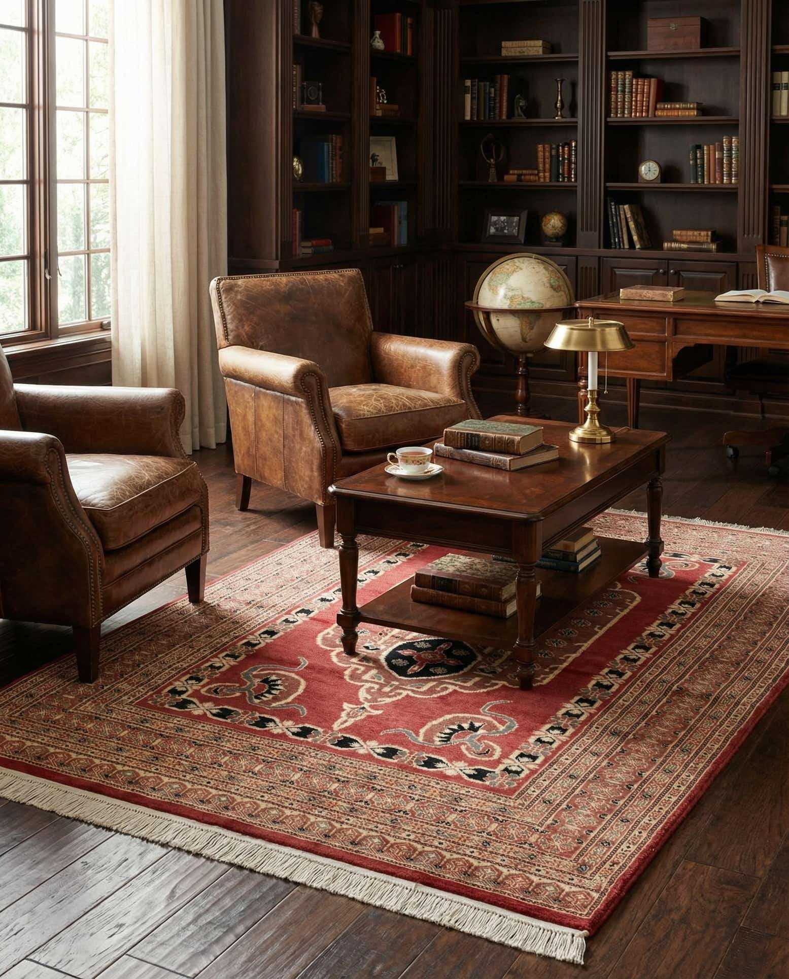 4' 2 x 6' 1 Hand Knotted Bokhara Oriental Rug
