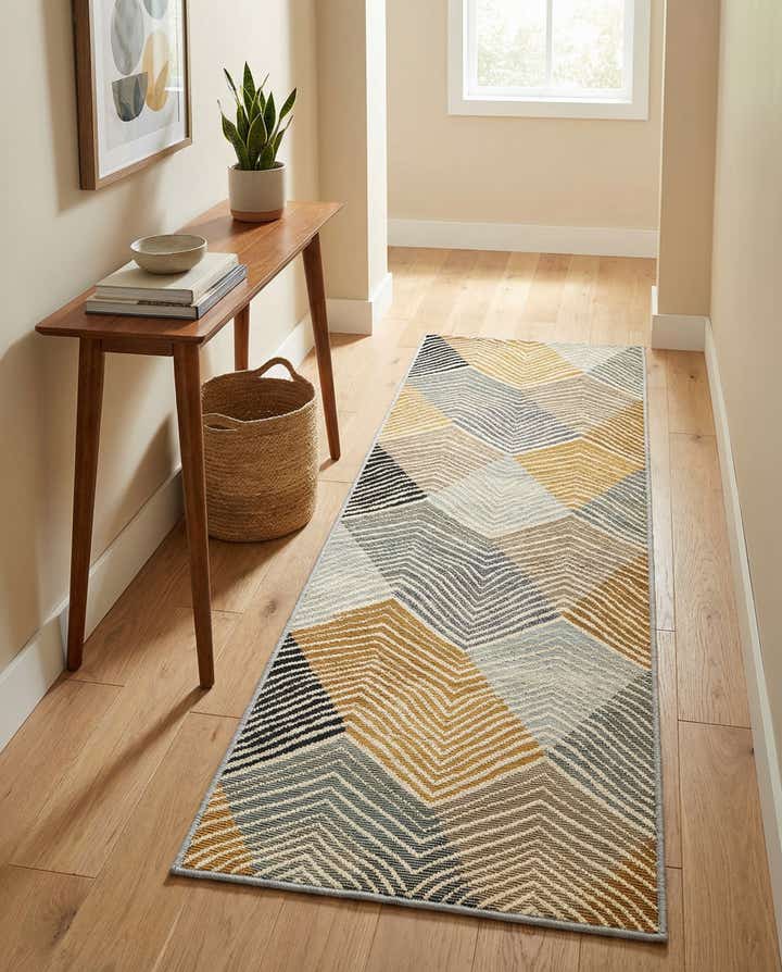 2' x 5' Easy-Clean Modern Indoor / Outdoor Runner Rug