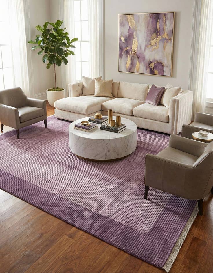 Detail image of 6' 7 x 9' 8  Hand Knotted Darya Wool Rug