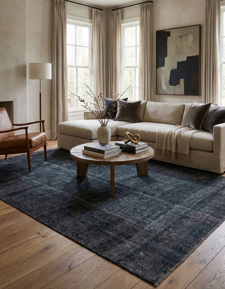 Detail image of 6' x 9' 3  Hand Knotted Ultra Vintage Persian Wool Rug