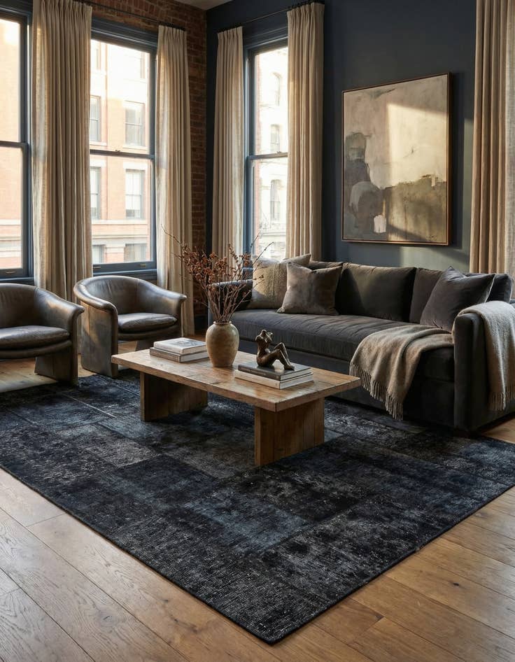 Detail image of 5' x 6' 8  Hand Knotted Ultra Vintage Persian Wool Rug