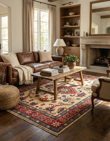 4' x 6' Hand Knotted Kazak Rug