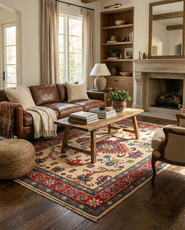 4' x 6' Hand Knotted Kazak Rug