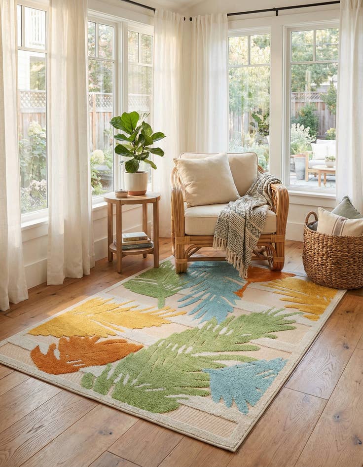 Detail image of  4' x 6'  Washable Aruba Indoor / Outdoor Rug
