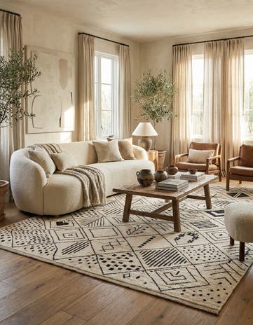 10' 1 x 14' Hand Knotted Moroccan Wool Rug