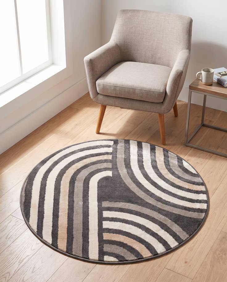 Detail image of 3' x 3' Charlotte Round Rug