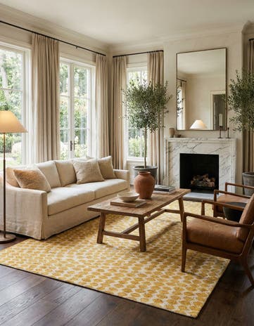 5' 10 x 9' 1 Hand Knotted Darya Wool Rug