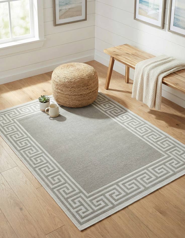 Detail image of 1' 3 x 1' 3  Washable Coastal Indoor / Outdoor Sample Rug