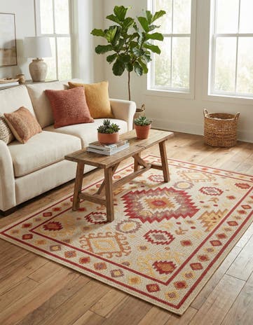 4' x 6' Easy-Clean Baja Indoor / Outdoor Rug