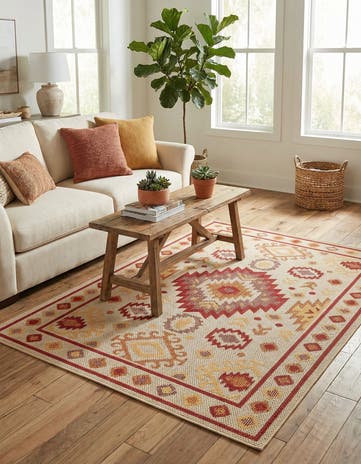 4' x 6' Easy-Clean Baja Indoor / Outdoor Rug