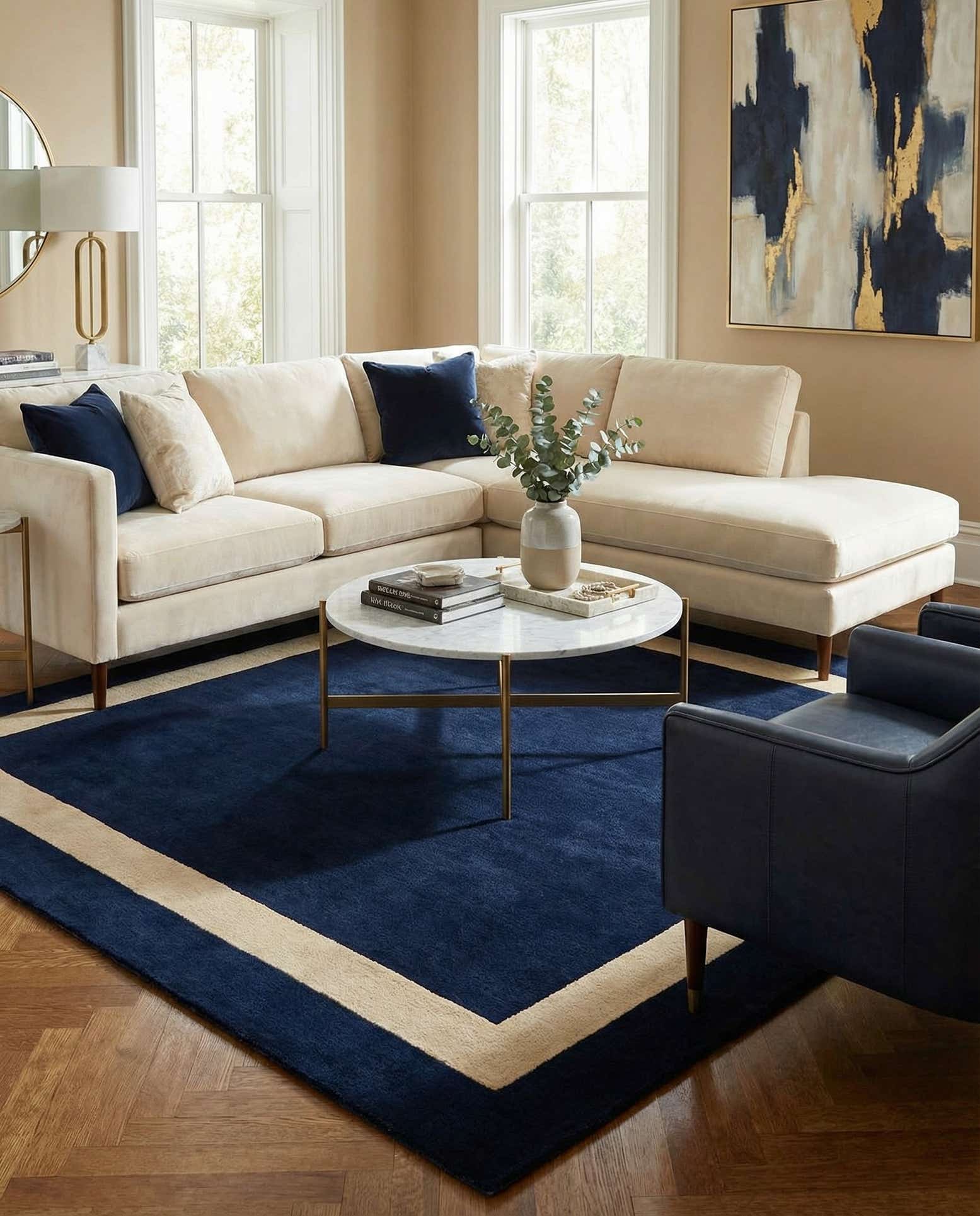7' 10 x 7' 10 Jill Zarin Border Wool Square Rug