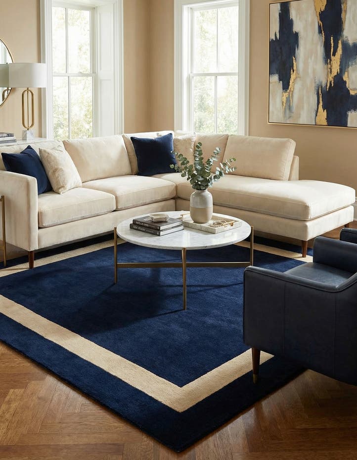 7' 10 x 7' 10 Jill Zarin Border Wool ...