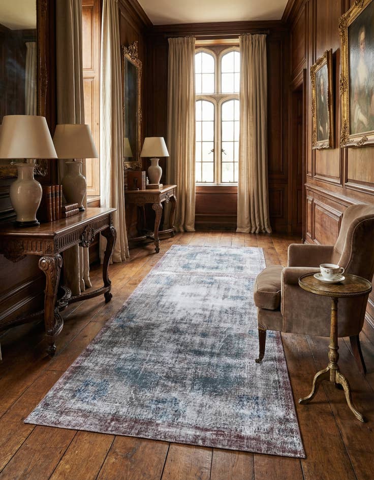 Detail image of 6' 7 x 10' Ultra Vintage Wool Runner Rug