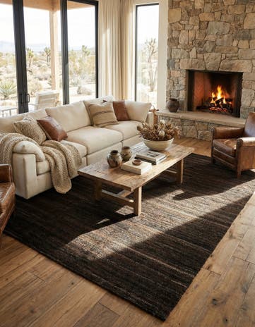 8' 3 x 9' 9 Hand Knotted Marok Kilim Rug