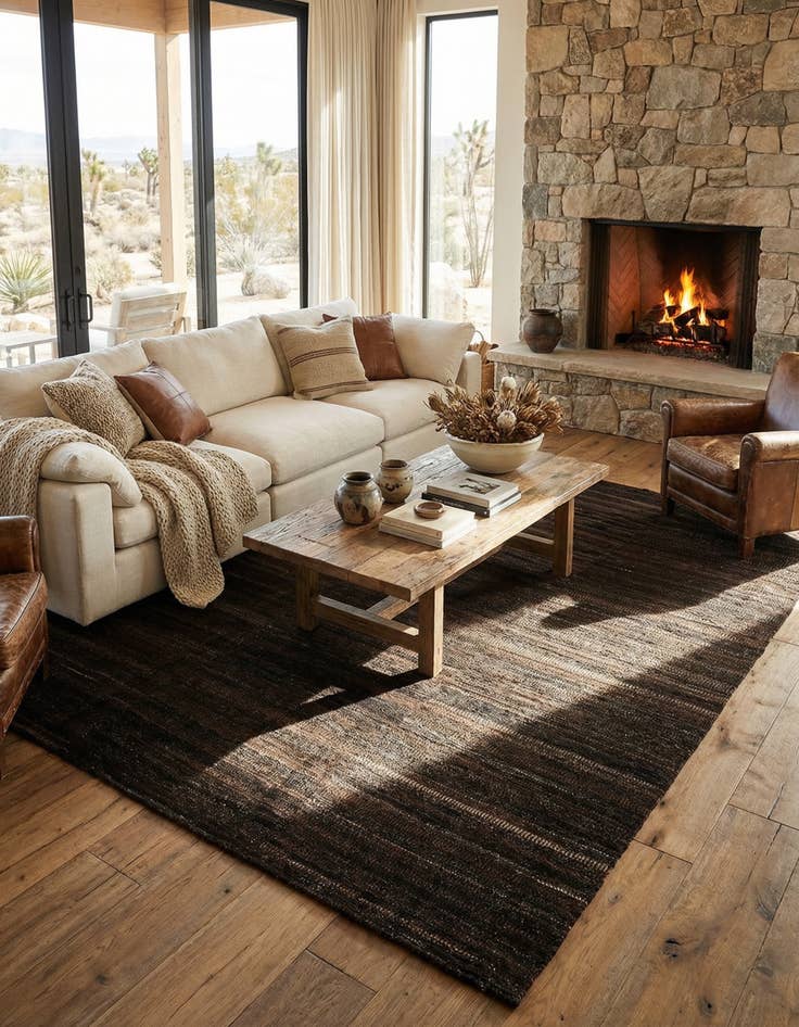 Detail image of 8' 3 x 9' 9  Hand Knotted Marok Kilim Rug