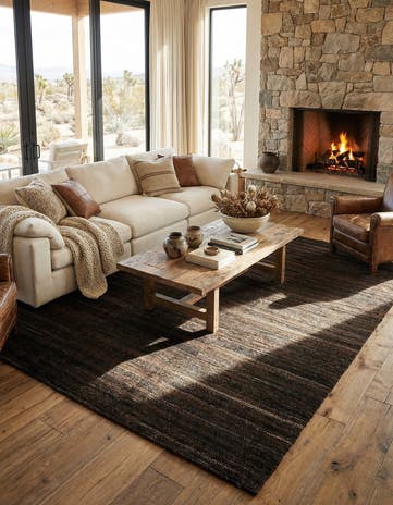 8' 3 x 9' 9 Hand Knotted Marok Kilim Rug