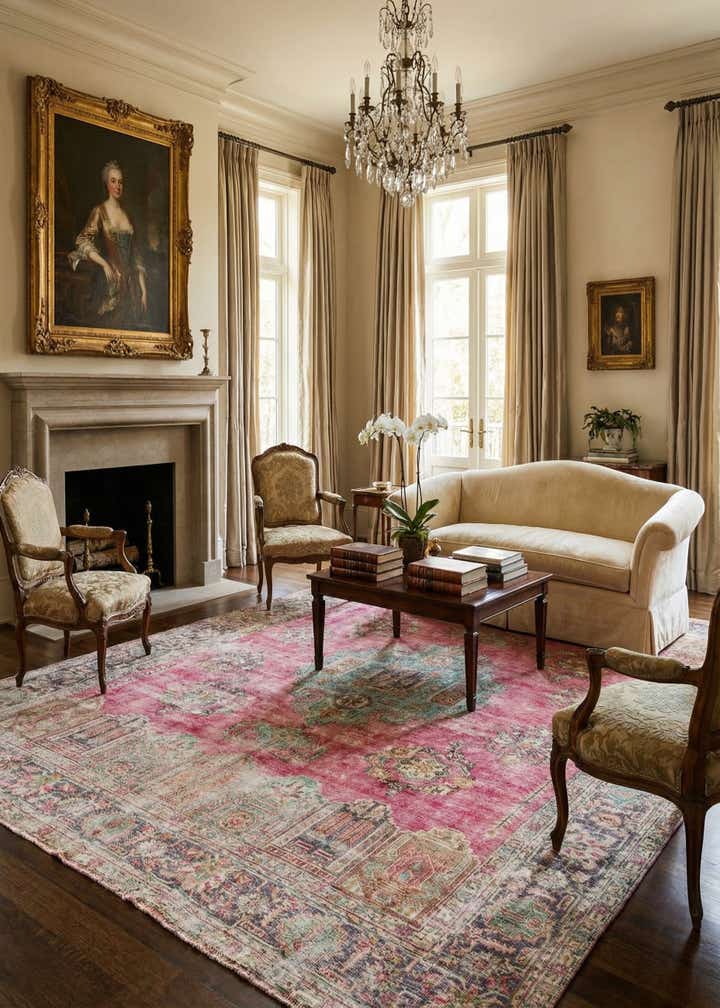 9' 8 x 12' 3 Hand Knotted Ultra Vintage Persian Wool Rug