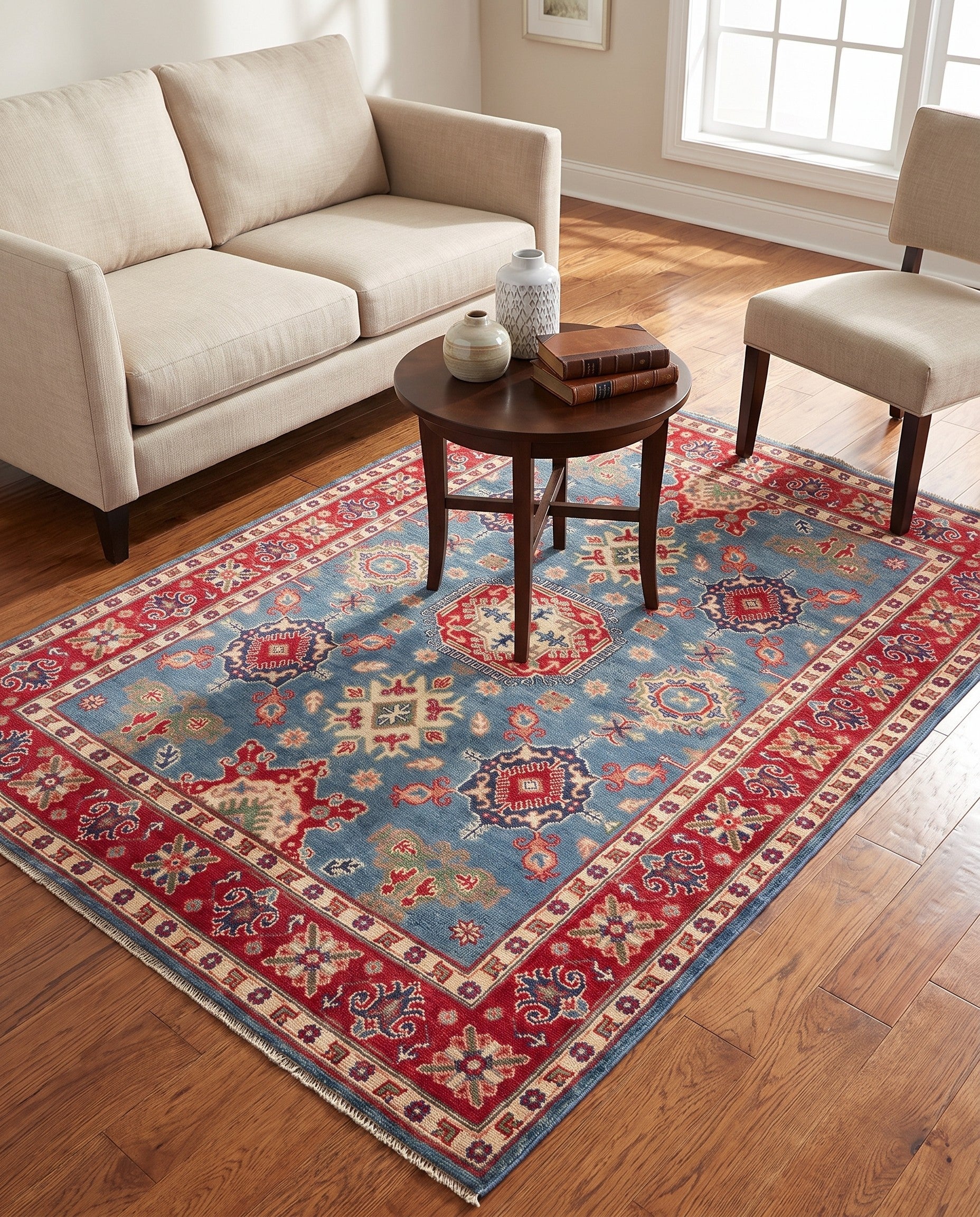 150cm x 200cm Hand Knotted Kazak Rug
