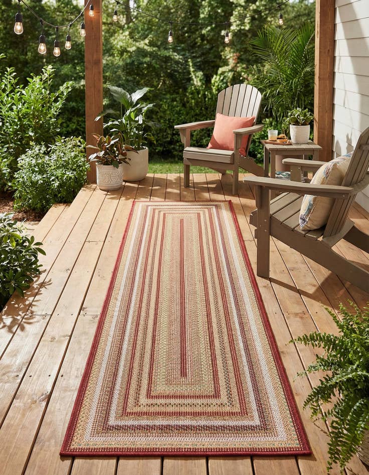 Detail image of 2' x 7' 10  Washable Baja Indoor / Outdoor Runner Rug