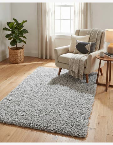 LGrey Zermatt Shag Rug