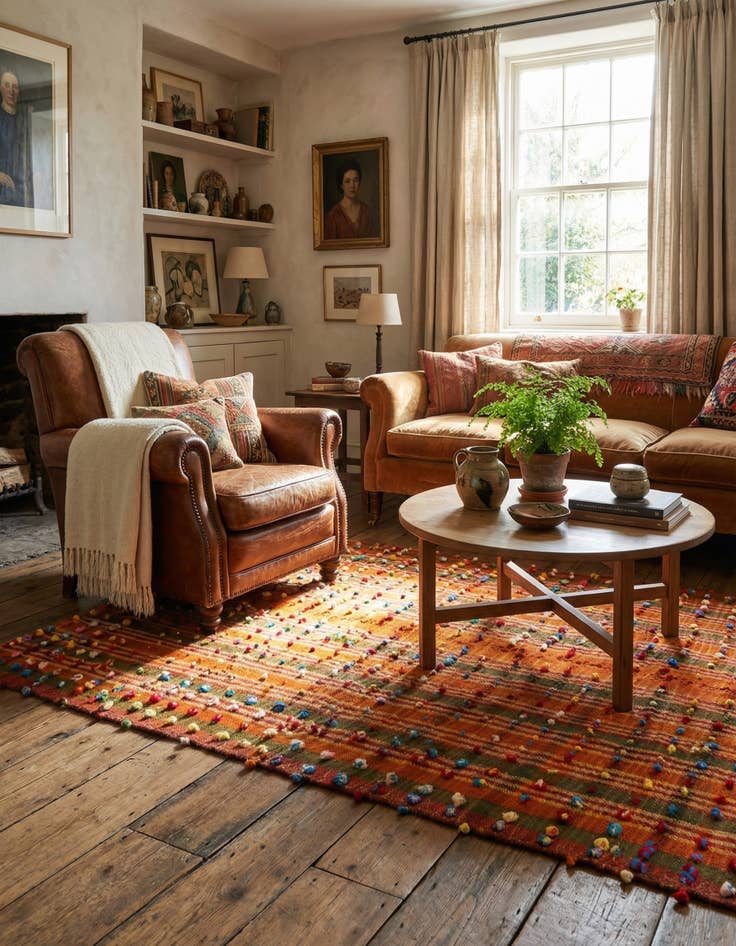 Detail image of  4' 10 x 7' 2 Jajim Rug