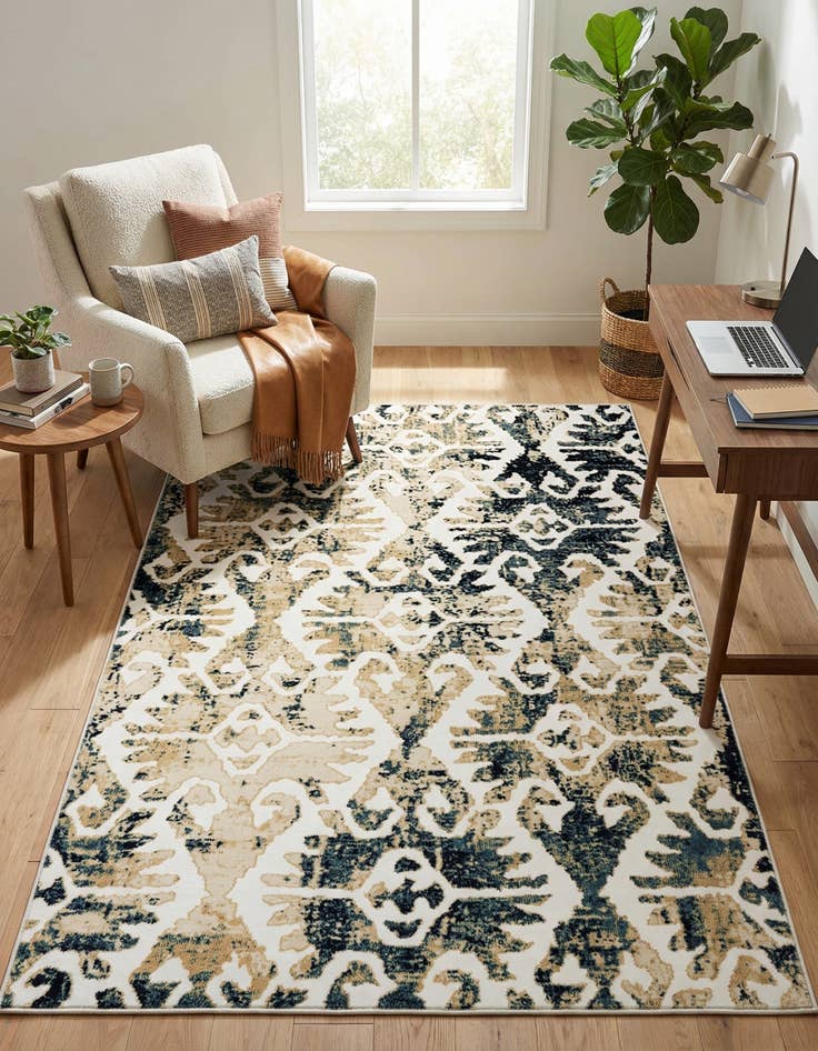 Detail image of  5' 3 x 7' 8 Nain Rug