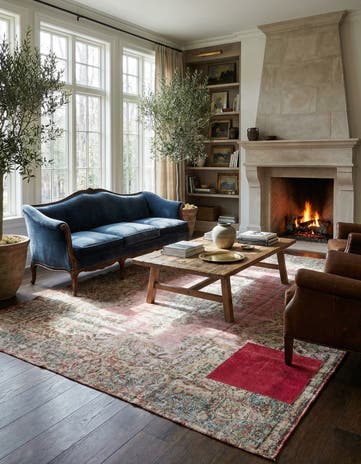 9' 9 x 12' 8 Hand Knotted Ultra Vintage Persian Wool Rug