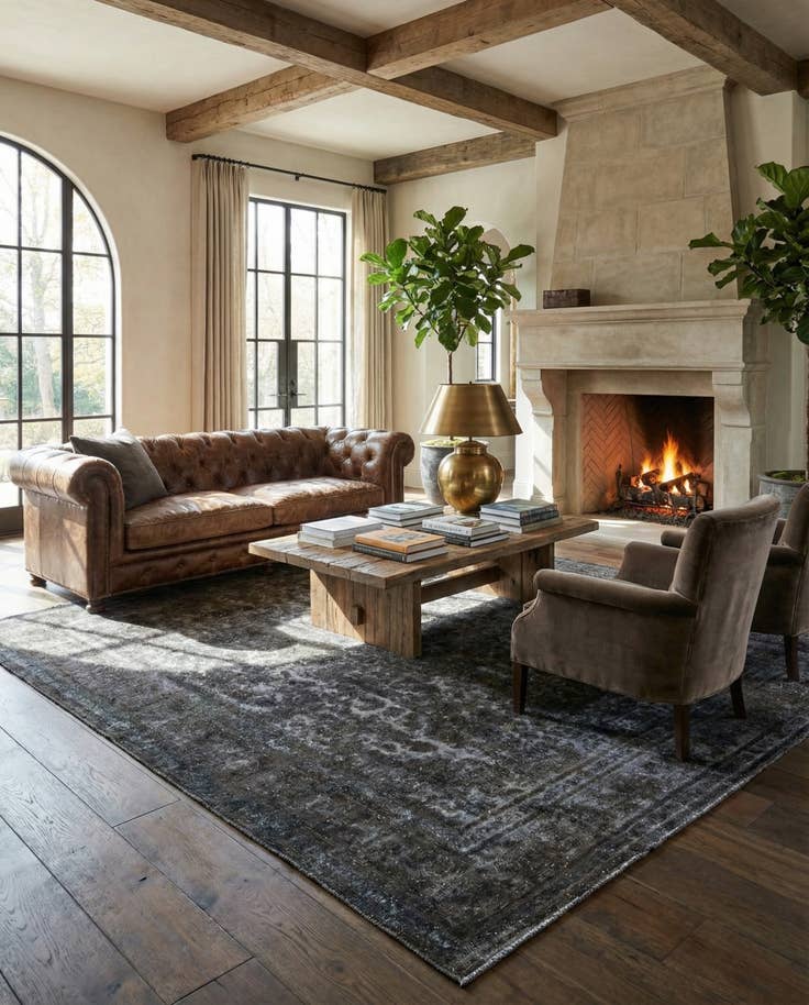 Detail image of 9' 6 x 12' 5 Hand Knotted Ultra Vintage Persian Wool Rug