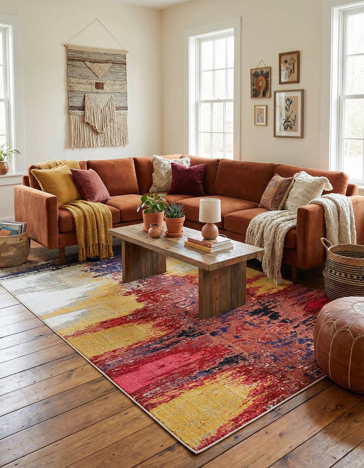 Detail image of 10' 6 x 16' 5  Washable Casablanca Rug