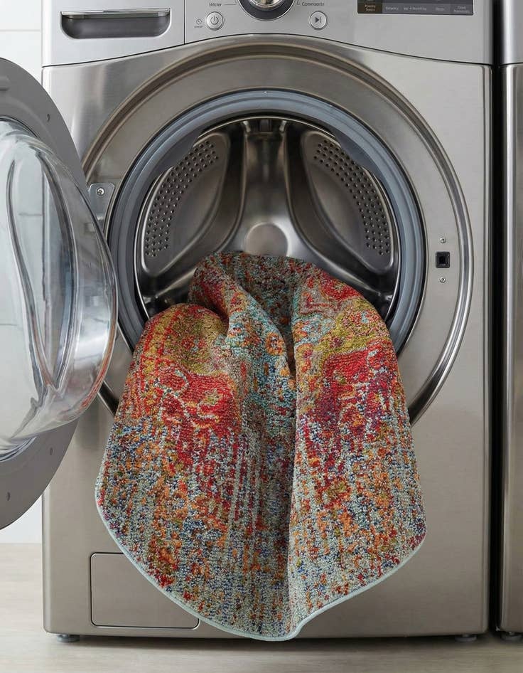 Detail image of 4' x 4'  Washable Arte Round Rug