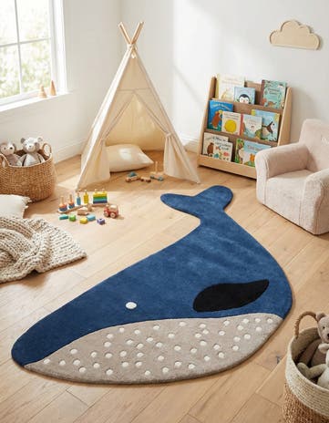 5' 5 x 8' Playtime Kids Wool Freeform Rug