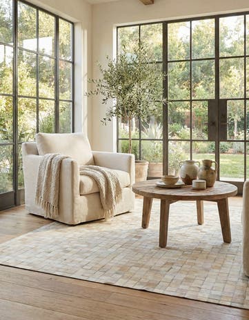 4' x 5' 8 Cowhide Stocks Rug