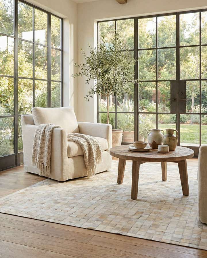 4' x 5' 8 Cowhide Stocks Rug