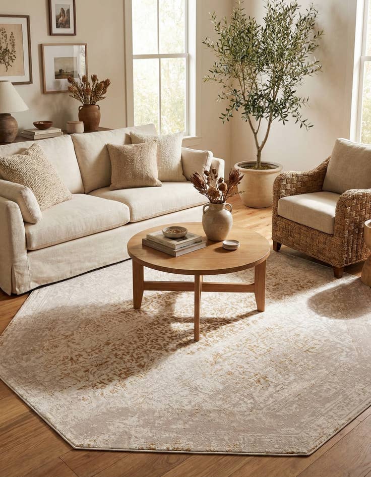 Detail image of 7' 10 x 7' 10 Deepa Octagon Rug