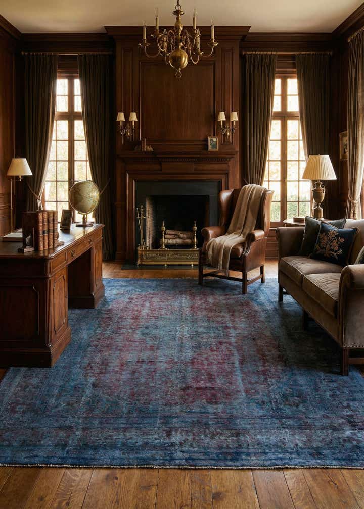 9' 8 x 12' 6 Hand Knotted Ultra Vintage Persian Wool Rug