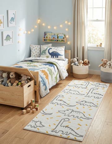 2' 2 x 5' 1 Dinosaur Whimsy Kids Runner Rug