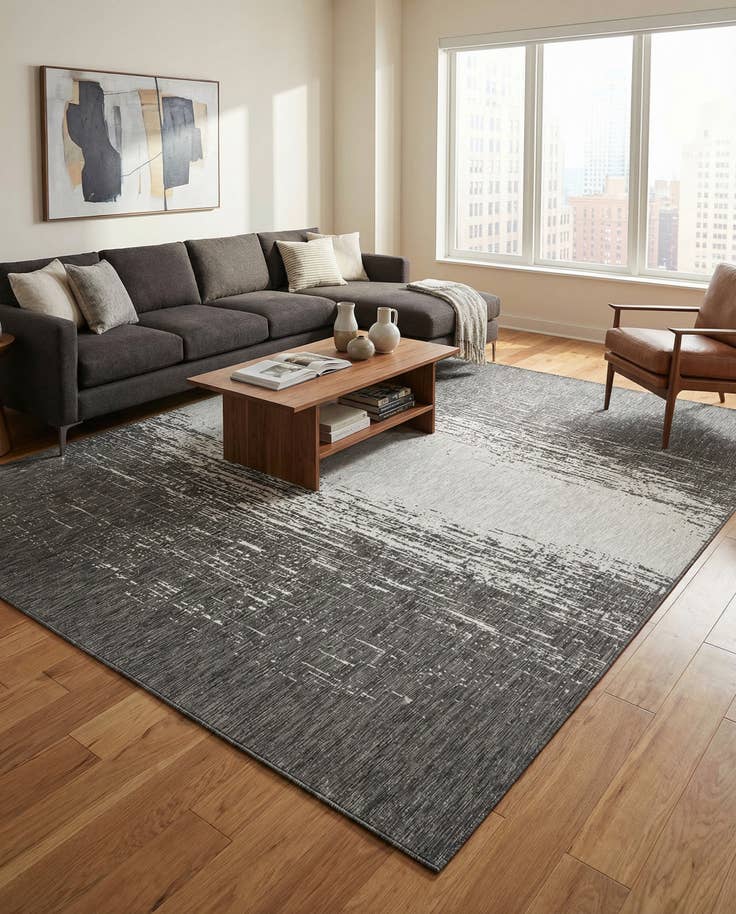 Detail image of 10' x 14' Easy-Clean Modern Indoor / Outdoor Rug