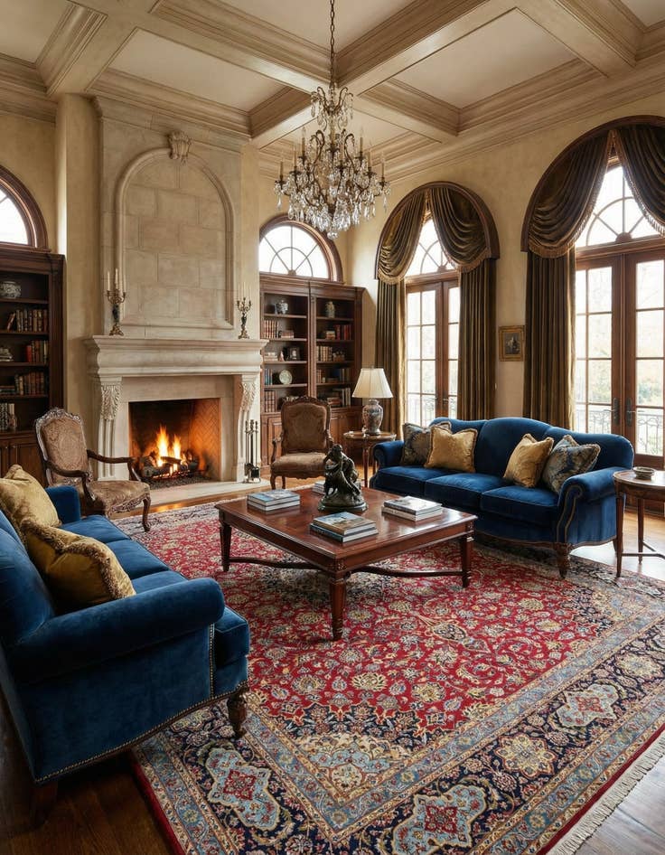 Detail image of 10' x 12' 8 Kashan Rug