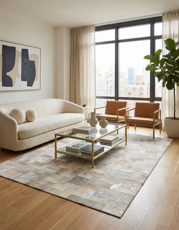 5' 3 x 8' 2 Cowhide Rug