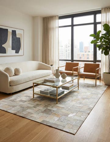 5' 3 x 8' 2 Cowhide Rug