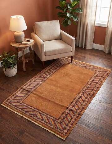3' 2 x 5' 2 Hand Knotted Ziegler Oriental Wool Rug