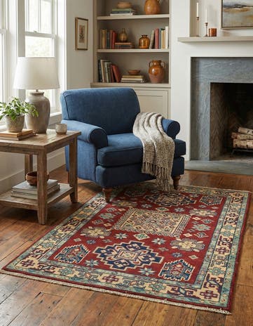 2' 8 x 4' 1 Hand Knotted Kazak Rug