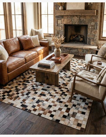 5' x 8' Cowhide - Patchwork Rug