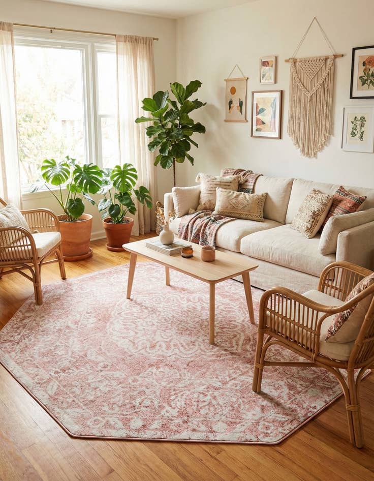 Detail image of 7' x 7' Oxford Octagon Rug