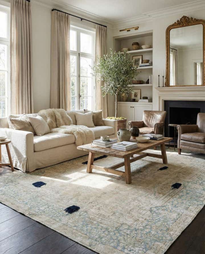 9' 2 x 12' 1 Hand Knotted Ultra Vintage Persian Wool Rug